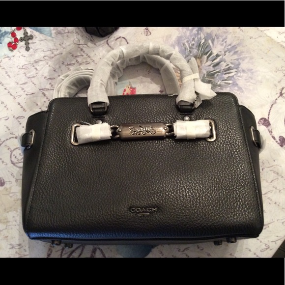 Authentic COACH leather Blake 25 Carryall Crosby - Picture 6 of 8